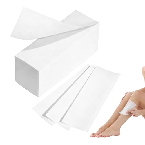 Bandes de Non Tissé 100 Pièces pour L'épilation à la Cire Chaude et à la Pâte de Sucre Visage, 20 x 7 cm Bande de Cire Epilation pour L'épilation du...