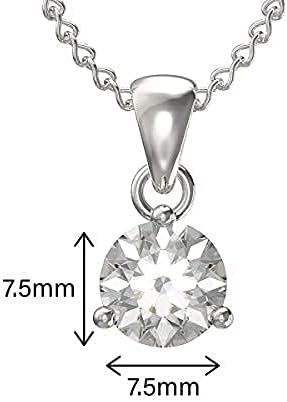 Aeon Birthstone Necklace - April Clear White - Image 3