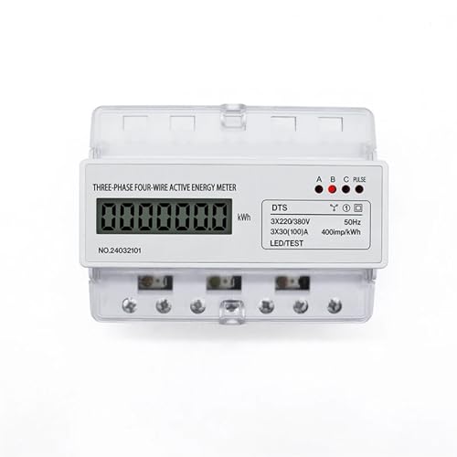 Compteur électrique triphasé LCD 100A pour éviter les erreurs de KWh