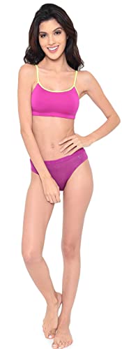 Image of Laavian Women's Modal, Elastane Non-padded Wire Free Beginners Bra