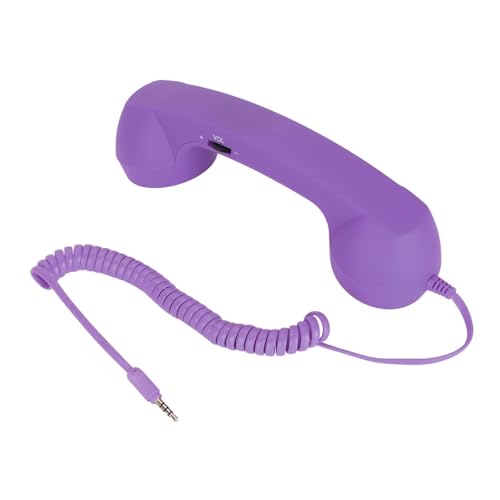 Combiné Téléphonique pour Téléphone Portable, Combiné Téléphonique Rétro avec Prise Jack 3,5 Mm, Récepteur De Téléphone Portable, Vieux Casque...