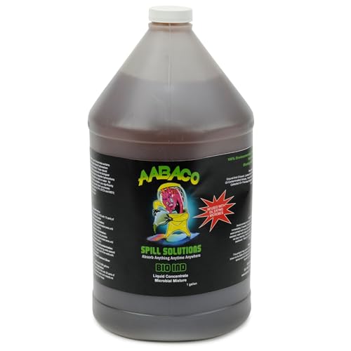 AABACO Environmental BIO IND Biodegradable Oil-Eating Microbes for Eco-Friendly Bioremediation of Hydrocarbons | for Water, Soil & Hard Surface Cleanup - 1 Gallon