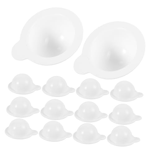 FOYTOKI 20pcs Sample Packing Cup Sponge Curler Tool Creative Bag Keychain Sponges for Hair Tote Bag White Pp