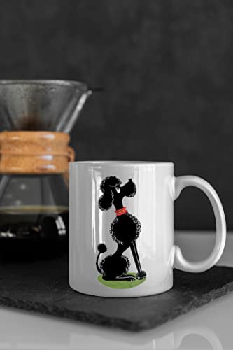 Tasse mit Poodle - Lustig Kaffee-Tasse Geschenk-Idee für Ihn Vatertagsgeschenk Vatertag Herrentag Fototasse