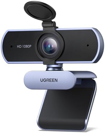 Diccik Webcam 1080P, Webcam With Microphone, PC Camera, Noise Reduction