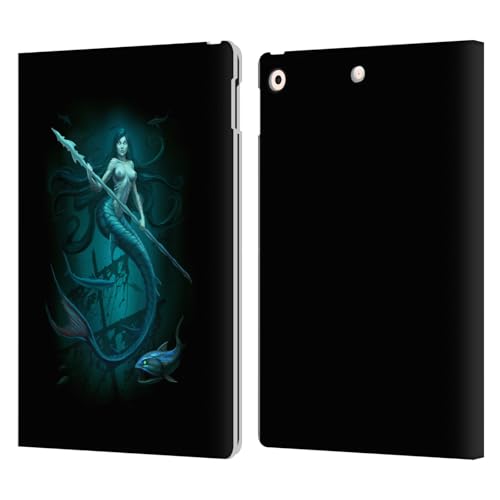Étui portefeuille cuir iPad 10.2 anti rayure design sirène
