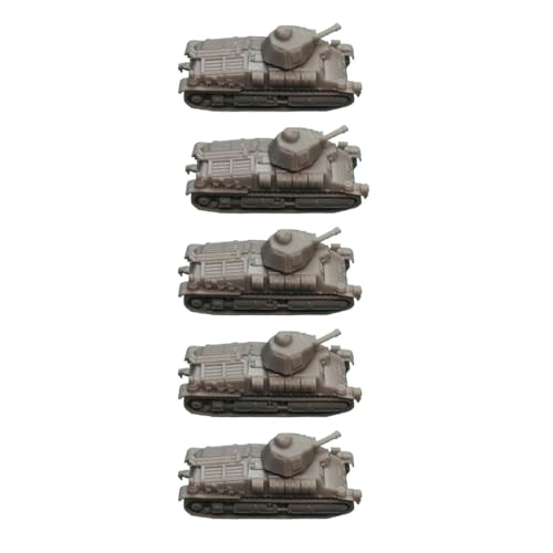 5PCS 1/144 Scale Somua S35 Tank 3D Resin Model DIY Military Collectible Diorama