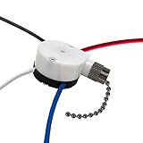 Ceiling Fan Switch Zing Ear ZE-208S E89885 3 Speed 4 Wire Fan Switch Pull Chain Ceiling Fan Switch...
