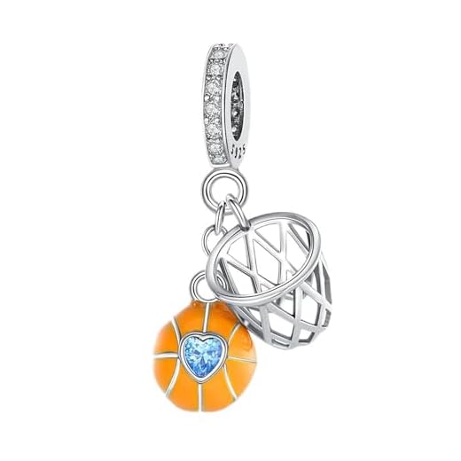 YUMINN Charms Slam Dunk de Plata de Ley 925 para Pulseras y Collares de Mujer Colgante para el Día de Navidad Día de San Valentín Día de la Madre Regalos de Joyería para Mujers