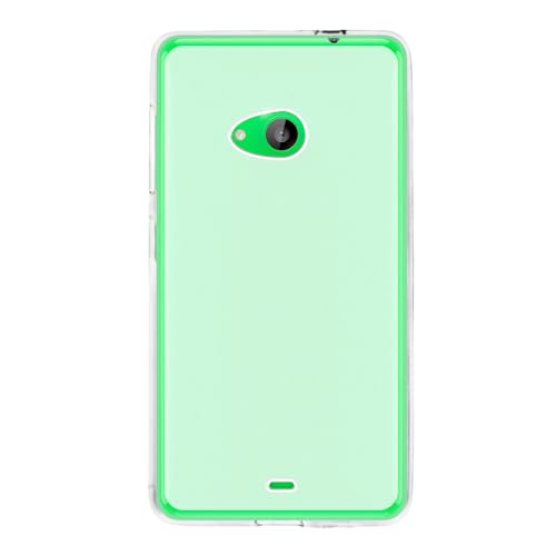 Shantime Funda Suave Compatible con Nokia Lumia 535, Carcasa Delgada Antigolpes, Antirrayas y Flexible, Agarre Cómodo(Blanco)