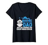 Photo Gallery donna diving dad scuba dives funny scuba dive diver maglietta con collo a v Photo Gallery donna diving dad scuba dives funny scuba dive diver maglietta con collo a v