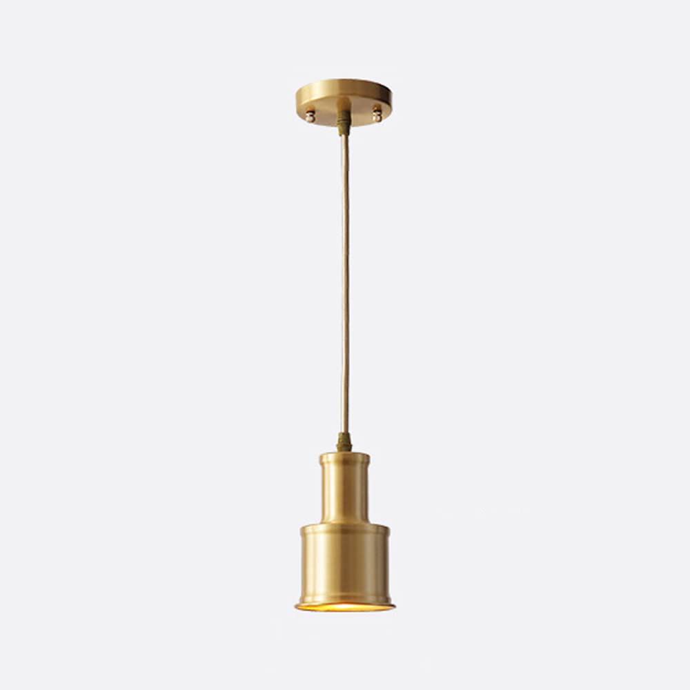 Luminaire suspendue minimaliste en laiton pour créer un salon scandinave