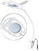 Produktbild Lunartec Lupenlampe: Glas-LED-Lupenleuchte mit 5-facher Vergrößerung, 5 Watt, 450 Lumen (Arbeitslupe mit Licht, Lampe Lupe, Kosmetikspiegel)