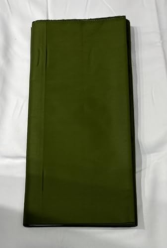 Image of BKRKJ Women's Cotton Silk Unstitched fabric by meter for sewing suit salwar chudidar patiyala shirt kameez blouse kurta pyjama pathani jam glace (Mehndi Green, 2 meter)