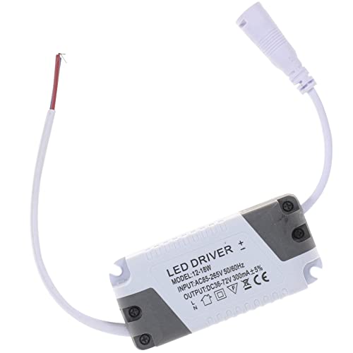 KITANDOVE 18W LED Driver Power Supply Dc Converter Flicker Adapter for LED Ceiling Lamps Spotlights and Downlights Construction with Safety Protections