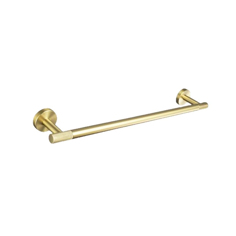 LCANALLYMS Wall hooks, Coat Hook Bathroom Hooks Golden Towel Rack Bar Ring Brushed Gold Hardware Set Robe Toilet Tissue Paper Holder Accessories Kit(Single Towel Bar)