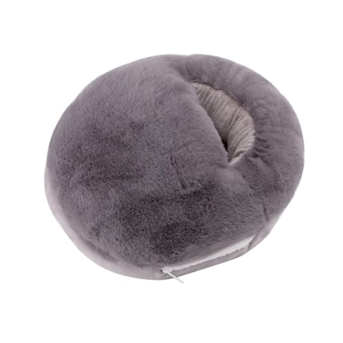 Homoyoyo 1Pc USB Heating Slippers Electric Foot Warmer for Instant Heat Comfortable Foot Warm Pad for Cold Winter Days Grey Color for Home and Office Use