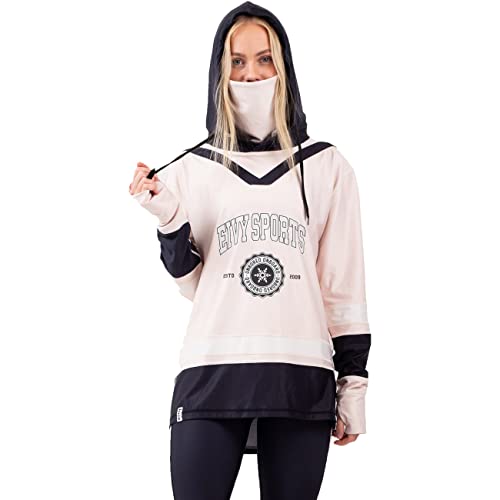 EIVY Top Boyfriends Fit T-Shirt de Yoga, Noir et Blanc cassé, m Femme Cover