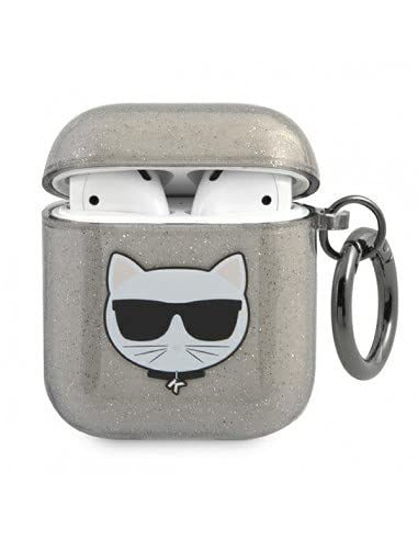 Karl Lagerfeld Kla2uchgk Airpods Preto/Preto Glitter Choupette