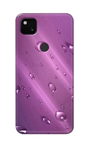 Image of PRINTFIDAA Water Bubbles in Lilac Background Printed Designer Hard Back Case Cover for Google Pixel 4A -(SF) MVN1005