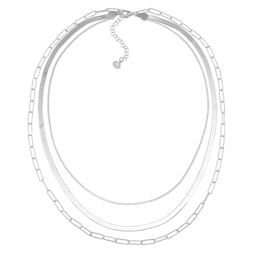 Silpada 'Power of Three' Sterling Silver Chain Necklace, 18" + 2"3