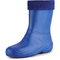 Ladeheid Women's EVA Extra Light Snow Boots Wellington Boots Rainy Wellies KL033 (EU 39 = UK 6, 6 UK) Blue
