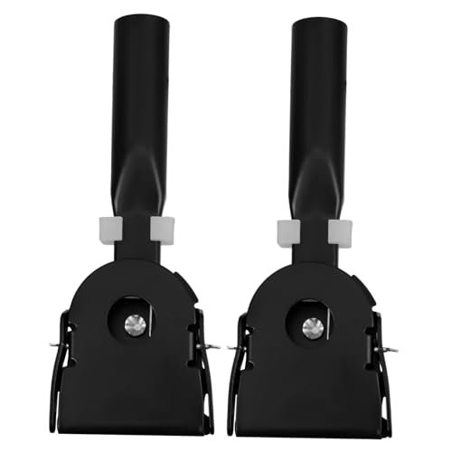 IWOWHERO 2pcs Mop Dust Pusher Head Accessories Mop Rod Clip Mop Stick Replacement Clip No Punch Mop Pole Adapter for Floor