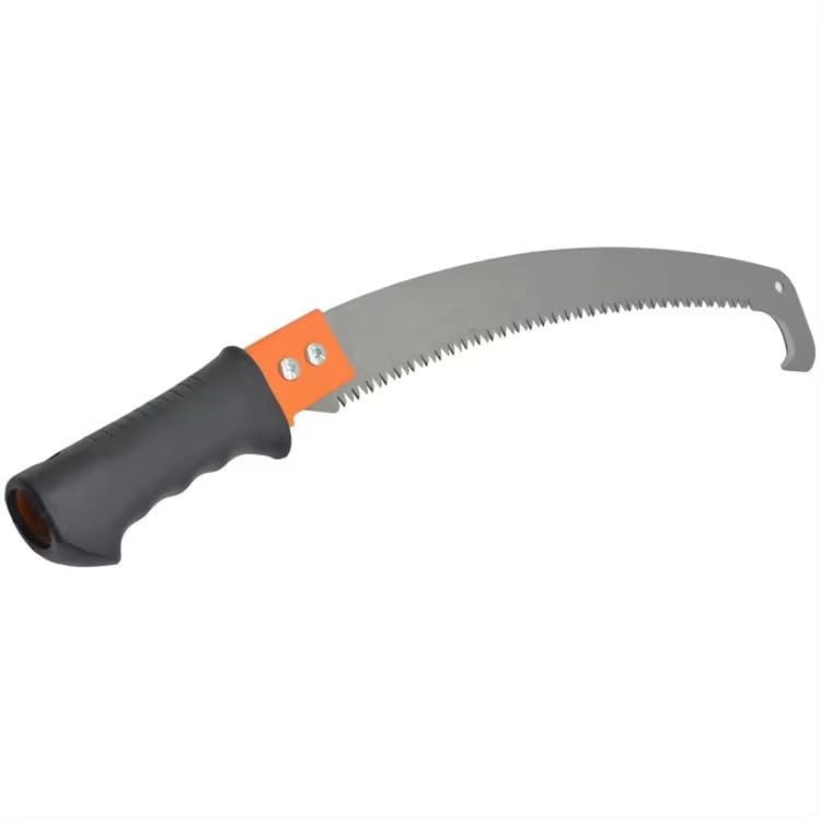 Helmik 14 Inch Pruning Saw | Pruning Saw with pole fixing slot | Curved Blade Hand Saw | Professional Pruning Saw with Hook Rust Resistance Sharp Teeth Blades | With Rubber Grip Handle (B0D8ZX7GPY) Amazon Price History, Amazon Price Tracker