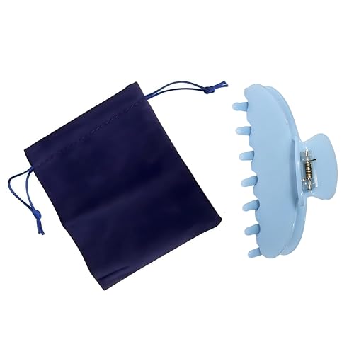 OideGuiing 4-Inch Wathet Blue Acetate Claw Clip — view 3