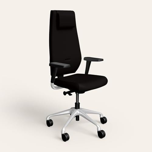 Image of Interio by Godrej Marvel Full Back Leatherette Executive Chair Black Ink