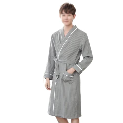 Winter Towel Bathrobe Men Cotton Sleepwear Kimono Bath Robes Dressing Gown Shower Sleep Gown