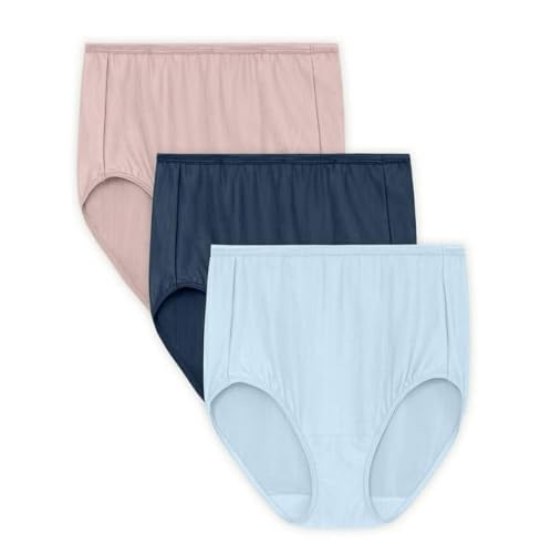 Vanity Fair Womens Comfort Stretch Brief 3-Pack, 3XL
