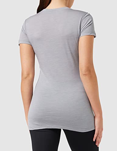 Odlo Women's Bl Top Crew Neck S/S Merino 130, Grey Melange, L #TOP4