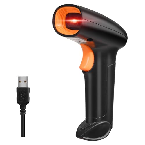 Periféricos, Tools Escáner de Código de Barras 2D 1D QR, Lector Código de Barras con Cable USB Scanner Código de Barras Alámbrico Compatible con PC y Laptop, Escáner Ideal...