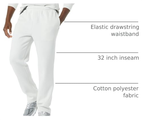 Image of Amazon Essentials Men's Relaxed Straight Leg Fleece Open Bottom Sweatpant (Available in Big & Tall)