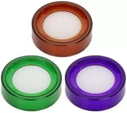 SCHMIDT Mansarover Sponge Damper Pad | Extra Storage Water Area | Currency Counter | Finger Wet Moistener | Counting Papers & Documents | Set of 3, Assorted Color