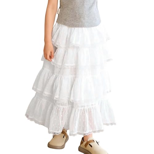 Robe d'été pour filles en tissu léger et fluide avec dentelle raffinée