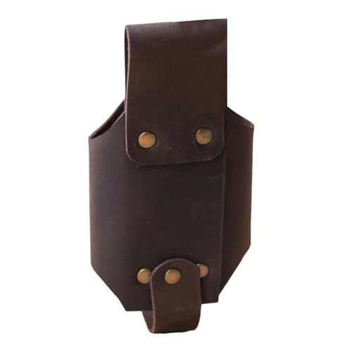 Ceinture Holster de bière – Porte-bouteille de bière en cuir PU, étui de bière portable pour ceinture, support de boisson mains libres, porte-boisson réglable | Étui de ceinture en cuir pour