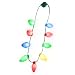 Windy City Novelties LED Light Up Christmas Bulb Necklace Party Favors (Family 4 Pack)