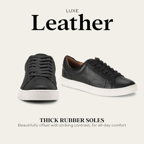 Image of Frye Ivy Low Lace Sneakers for Women - Removable Footbed Shoes - Leather Womens Casual Shoes - Crafted from Soft, Vintage Italian Leather with Removable Molded Footbed