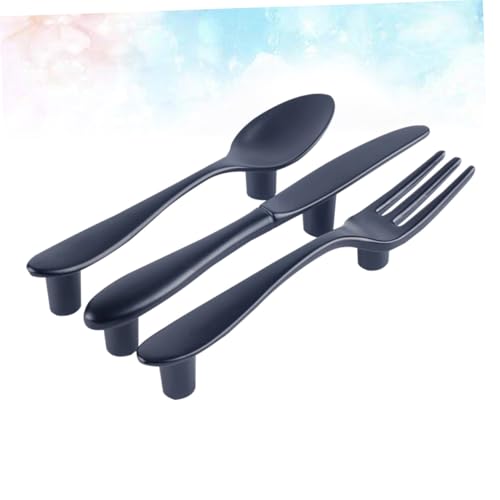 Mangos para muebles con forma de cuchillo, tiradores decorativos de cocina, 3 uds 4