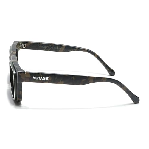Image of Voyage UV Protected Square Sunglasses for Men & Women
