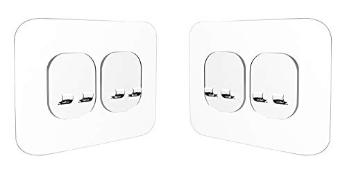KINCMAX Lot de 2 Crochets Adhésifs pour Porte Savon et Accessoires de Cuisine - Organiseur Salle de Bain Adhesif sans Percer - Crochet mural adhésif résistant pour porte-éponge Cover
