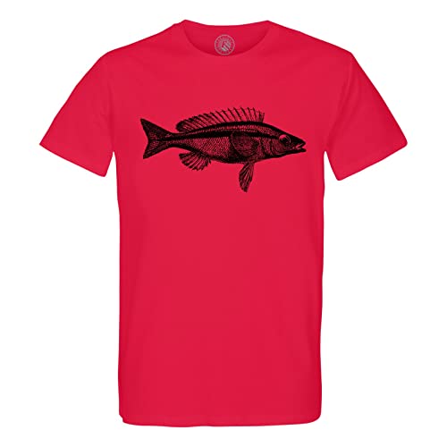 T-shirt homme col rond coton bio dessin poisson le cadeau marin idéal