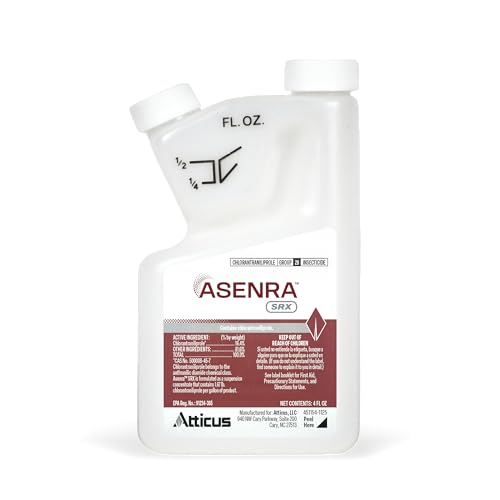 Atticus Asenra SRX (4 OZ) Liquid Grub Control for Lawns, Landscapes - 18.4% Chlorantraniliprole – Kills White Grubs, Caterpillars, Armyworms, Adult Beetles & More (Season-Long Control – 4-Months)