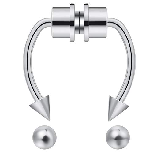Fake Nose Ring Septum Piercing Magnet Magnetic Nose Hoop Rings Faux Septum Rings Non Piercing Clip On Nose Hoop Rings