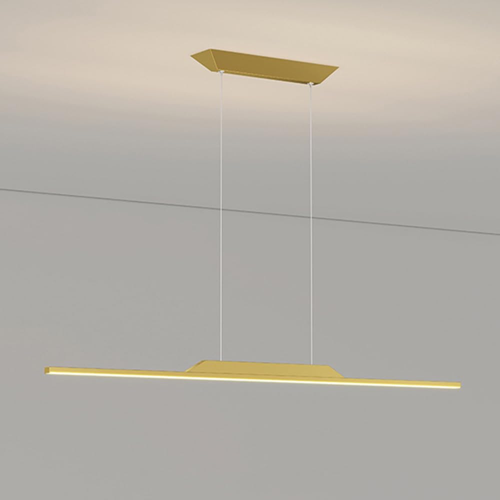 Lampada a Sospensione lineare dimmerabile, Moderna Lampada da soffitto a Sospensione, Lampada da Isola per Cucina, Lampada a Strisce Lunghe per Tavolo da Pranzo, Soggiorno, Ufficio, luci con