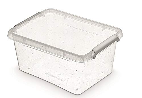 moxom Boîte de Rangement Antibactérienne 1,6 L - Boite de Conservation Alimentaire Avec Couvercle - de Rangement avec des Microparticules D'argent - Boite Plastique Alimentaire avec Clips Cover