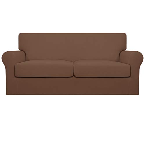 Image of Easy-Going Stretch Oversized Loveseat Couch Cover for 2 Cushion Washable