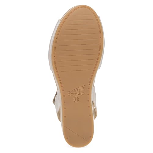 Image of Dansko Stella Multi-Strap Wedge Sandal for Women - Cork /EVA Wedge with Arch Support -Fully Adjustable Straps-Lightweight Rubber Outsole